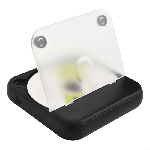 CD-Player mit Wiedergabemodi, kommt mit staubdichter Abdeckung und bequemen Kopfhörern (weiß) von QOXEZY