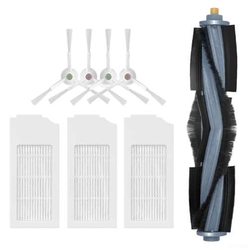 Ersetzen Sie abgenutzte Teile, um eine effiziente Reinigung mit der Hauptbürsten-Seitenbürste und dem Filter-Set für X1 Omni T10 T10 Plus T10 Turbo zu gewährleisten von QOXEZY