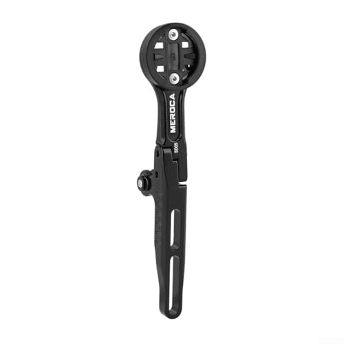 Fahrradcomputer-Halterung mit verstellbarem Lichtständer, unterstützt Kompatibilität für Garmin, Bryton, Wahoo, Cateye-Modelle (A) von QOXEZY