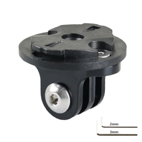Für Sport-Kamera-Halterung für Garmin-Adapter, männlich, für Fahrradcomputer, ABS-Material für sicheren Sitz (männlich) von QOXEZY