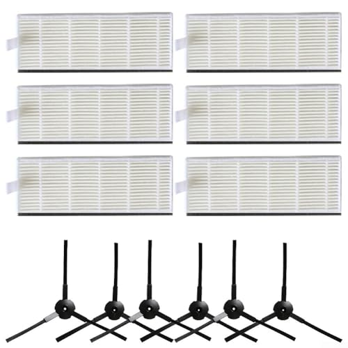 Halten Sie Ihre DRV80 optimal mit 6 Seitenbürsten und Filterersatz von QOXEZY