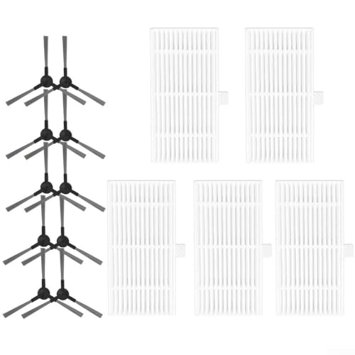 Optimale Staubfilterfilter und Seitenbürsten für Saugroboter (B) von QOXEZY