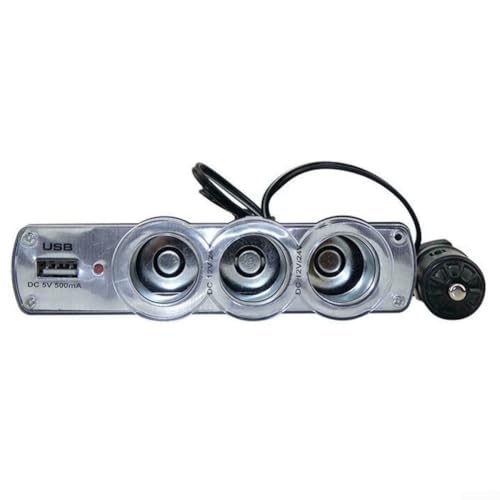 Triple 12V Auto Steckdose Splitter mit USB Ports für Handy Aufladen Triple 12V Auto Steckdose Splitter mit USB Ports für Handy Aufladen von QOXEZY