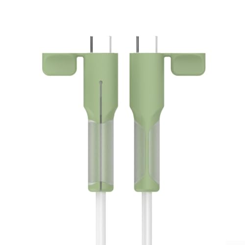 USB-C-Kabelschutz, Silikon-Design, um Ihre Kabel sicher und sicher zu halten (Matcha Green) von QOXEZY