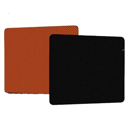 Professionelles Gaming-Maus-Pad Nicht-Schlupf-Spec-Schreibtischmatte 40x45 cm mit elastischer Basis(Black2) von QPSJXN