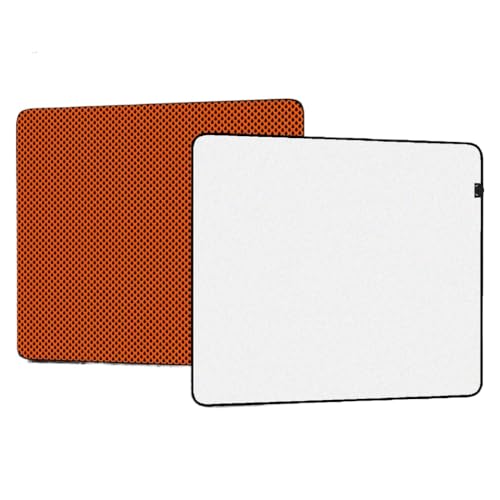 Professionelles Gaming-Maus-Pad Nicht-Schlupf-Spec-Schreibtischmatte 40x45 cm mit elastischer Basis(Silver2) von QPSJXN