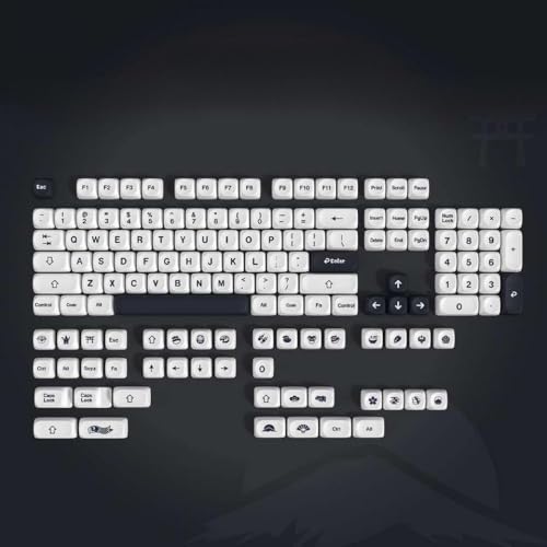 QPSJXN 134 Green-Gradient 5 Seiten Farbstoff-Sublimation-Schlüsselkaps MOA-Profil PBT-Tastatur und MX-Switches für Gaming-Tastaturen(BHRH) von QPSJXN