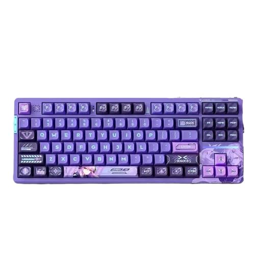 QPSJXN Customized RGB Mechanical -Tastatur mit Hot Plug -Funktion und dritter Scheinuntersuchungsstruktur V87pro(Ania axis) von QPSJXN