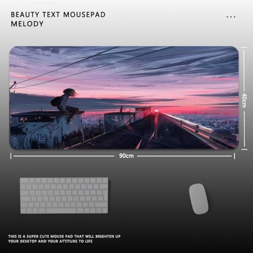 QPSJXN Gaming-Maus-Pad-Landschaftsöl-Malerei Design XXL Non-Slip ideal für Büro-Home-Laptop- und Tastaturverbrauch(Oil LX0001 (6)) von QPSJXN