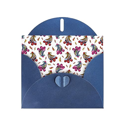 Bunte Rollschuh-Grußkarten mit Umschlägen, blanko, Geburtstagskarte, Muttertagskarte, Hochzeit, Dankeskarten, Babyparty, Dankeskarten – niedliche Blanko-Notizkarten – für alle Anlässe Bunte Rollschuh-Grußkarten mit Umschlägen, blanko, Geburtstagskarte, Muttertagskarte, Hochzeit, Dankeskarten, Babyparty, Dankeskarten – niedliche Blanko-Notizkarten – für alle Anlässe von QQLADY