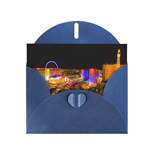 QQLADY Las Vegas Skyline Night Dankeskarten, Geburtstagskarten, Valentinstagskarten, Gedenkkarten und Partyeinladungen. von QQLADY