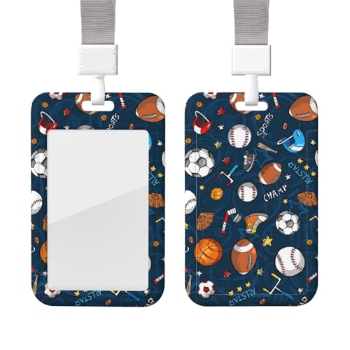 Sports Baseball Game ID Badge Holder with Lanyard Plastic ID Card Protector Name Tag Badge Holder with Clear Window ID Card Name Badge Holder for Nurse Doctor Office Supplies Sports Baseball Game ID Badge Holder with Lanyard Plastic ID Card Protector Name Tag Badge Holder with Clear Window ID Card Name Badge Holder for Nurse Doctor Office Supplies von QQLADY