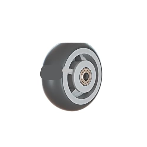 1 Stück 5-Zoll-Schwerlastrollen, Gummi vergoldet/TPR, Breite 50 mm, leises Rad, Universalwagen, Industrieanhänger, einzeln(TPR) von QRNHPJLJK