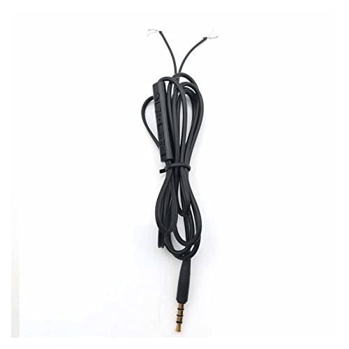 5 STÜCKE 3,5 mm Klinke DIY Kopfhörer Audio Kabel Ersatzkabel Compatible With Kopfhörer Einkristall Kupferdraht Kopfhörer Reparatur Draht Kabel(1.2m 4pole black) von QSBVSO