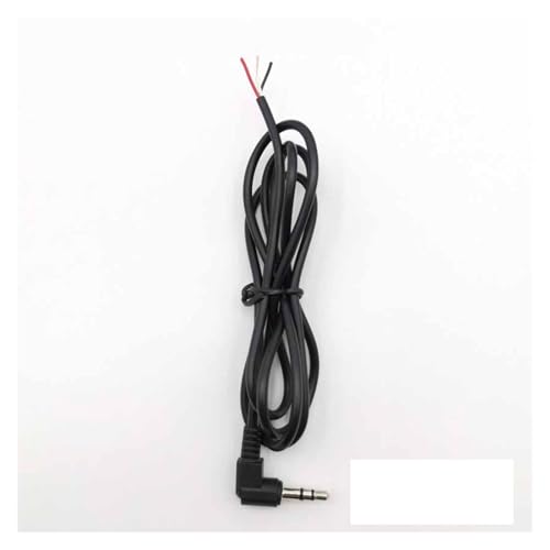 5 STÜCKE 3,5 mm Klinke DIY Kopfhörer Audio Kabel Ersatzkabel Compatible With Kopfhörer Einkristall Kupferdraht Kopfhörer Reparatur Draht Kabel(95cm Elbow) von QSBVSO
