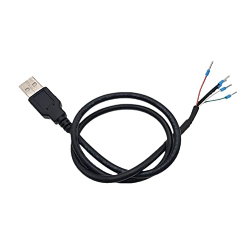 QSBVSO 2854-30AWG abgeschirmtes weibliches Kabel Pigtail 0,3 m Klinke 4 Drähte Power Pigtail Kabel DIY von QSBVSO