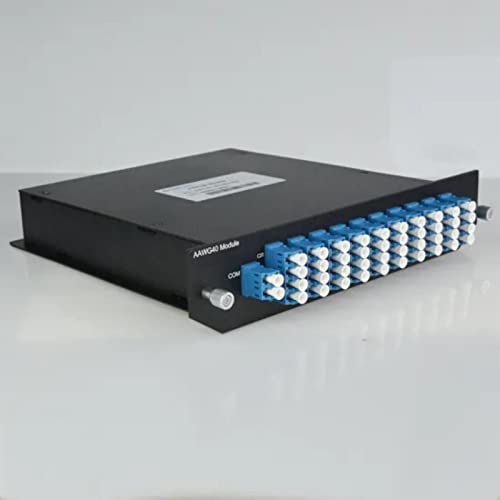 DWDM MUX DEMUX 40ch (C21-C60nm) mit 1310nm und MON-Port Dual Fiber LC/UPC 1U Rack von QSFPTEK