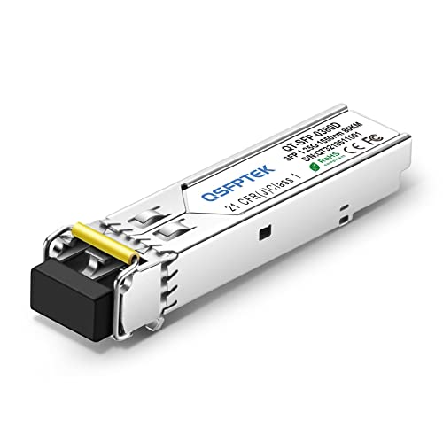 SFP Gigabit SFP Modul, 1000Base-ZX LC 1550 nm, Mini-GBIC Singlemode SFP Transceiver 80 km für Cisco GLC-ZX-SMD/SFP-GE-Z, Finisar, Zyxel, Ubiquiti, D-link von QSFPTEK