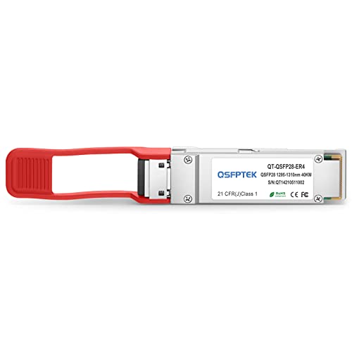 QSFPTEK 100GBASE-ER4 QSFP28 Module1310nm 40km Dom LC SMF Optical Transceiver for Cisco QSFP-100G-ER4L-S von QSFPTEK