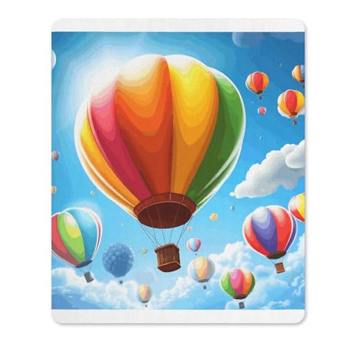 Gummi-Mauspads, wasserdicht, Heißluftballon-Muster, rutschfest, Schreibtisch-Schutzmatte für Gaming, Büro und Zuhause Gummi-Mauspads, wasserdicht, Heißluftballon-Muster, rutschfest, Schreibtisch-Schutzmatte für Gaming, Büro und Zuhause von QSKDLAC