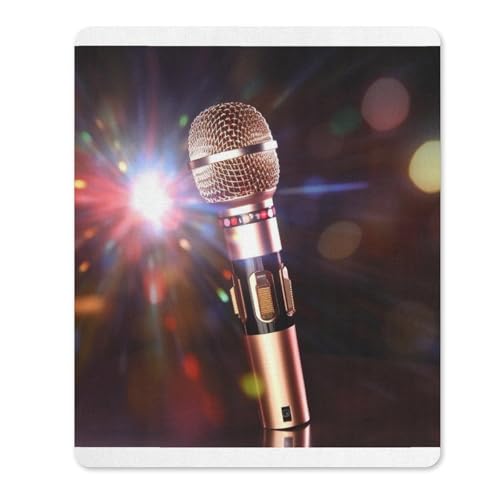 Gummi-Mauspads, wasserdicht, Karaoke-Mikrofon, Druck-Mauspad, rutschfeste Schreibtisch-Schutzmatte für Gaming, Büro und Zuhause Gummi-Mauspads, wasserdicht, Karaoke-Mikrofon, Druck-Mauspad, rutschfeste Schreibtisch-Schutzmatte für Gaming, Büro und Zuhause von QSKDLAC
