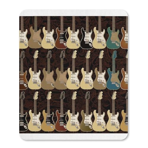 Gummi-Mauspads, wasserdicht, Kunstgitarre, Druck, Mauspad, rutschfeste Schreibtisch-Schutzmatte für Gaming, Büro und Zuhause Gummi-Mauspads, wasserdicht, Kunstgitarre, Druck, Mauspad, rutschfeste Schreibtisch-Schutzmatte für Gaming, Büro und Zuhause von QSKDLAC