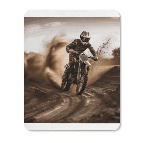 Gummi-Mauspads, wasserdicht, Motocross-Druck, rutschfeste Schreibtisch-Schutzmatte für Gaming, Büro und Zuhause Gummi-Mauspads, wasserdicht, Motocross-Druck, rutschfeste Schreibtisch-Schutzmatte für Gaming, Büro und Zuhause von QSKDLAC