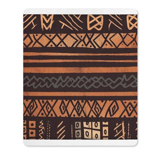 Gummi-Mauspads, wasserdicht, afrikanischer Schlamm, Tribal-Druck, rutschfeste Schreibtisch-Schutzmatte für Gaming, Büro und Zuhause Gummi-Mauspads, wasserdicht, afrikanischer Schlamm, Tribal-Druck, rutschfeste Schreibtisch-Schutzmatte für Gaming, Büro und Zuhause von QSKDLAC