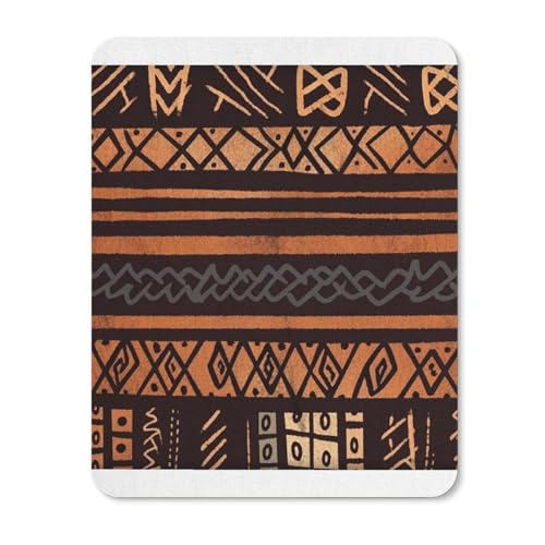 Gummi-Mauspads, wasserdicht, afrikanischer Schlamm, Tribal-Druck, rutschfeste Schreibtisch-Schutzmatte für Gaming, Büro und Zuhause Gummi-Mauspads, wasserdicht, afrikanischer Schlamm, Tribal-Druck, rutschfeste Schreibtisch-Schutzmatte für Gaming, Büro und Zuhause von QSKDLAC