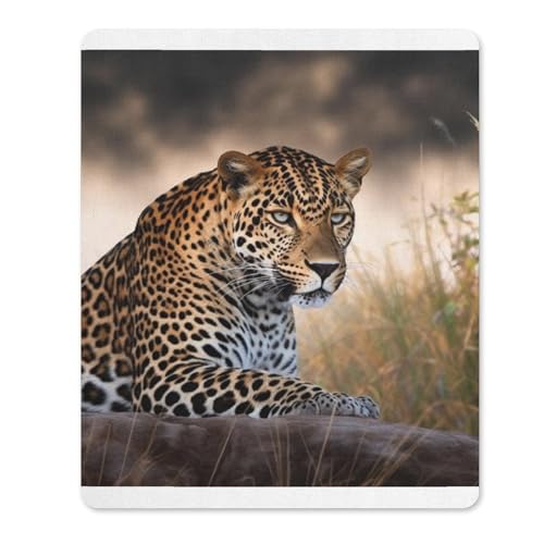Gummi-Mauspads, wasserdicht, afrikanisches Tier, Leopardenmuster, rutschfeste Schreibtisch-Schutzmatte für Gaming, Büro und Zuhause Gummi-Mauspads, wasserdicht, afrikanisches Tier, Leopardenmuster, rutschfeste Schreibtisch-Schutzmatte für Gaming, Büro und Zuhause von QSKDLAC