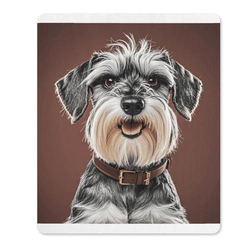 Gummi-Mauspads, wasserdicht, bezaubernder Schnauzer-Druck, rutschfeste Schreibtisch-Schutzmatte für Gaming, Büro und Zuhause Gummi-Mauspads, wasserdicht, bezaubernder Schnauzer-Druck, rutschfeste Schreibtisch-Schutzmatte für Gaming, Büro und Zuhause von QSKDLAC