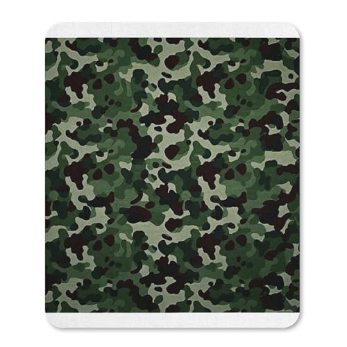 Gummi-Mauspads, wasserdicht, grün, Camouflage-Druck, rutschfest, Schreibtisch-Schutzmatte für Gaming, Büro und Zuhause Gummi-Mauspads, wasserdicht, grün, Camouflage-Druck, rutschfest, Schreibtisch-Schutzmatte für Gaming, Büro und Zuhause von QSKDLAC