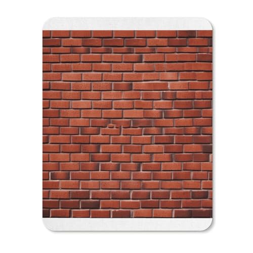 Gummi-Mauspads, wasserdicht, rote Ziegelsteinwand-Druck, Mauspad, rutschfeste Schreibtisch-Schutzmatte für Gaming, Büro und Zuhause Gummi-Mauspads, wasserdicht, rote Ziegelsteinwand-Druck, Mauspad, rutschfeste Schreibtisch-Schutzmatte für Gaming, Büro und Zuhause von QSKDLAC