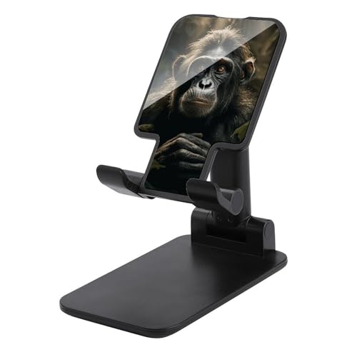 QSMGHKD Tragbare Handyhalterung, Affe im Dschungel-Druck, faltbarer Telefonständer für den Schreibtisch, winkelhöhenverstellbare Handyhalterung, Dock mit allen Handys, iPhone, iPad, Tablet 10,2 - 25,4 QSMGHKD Tragbare Handyhalterung, Affe im Dschungel-Druck, faltbarer Telefonständer für den Schreibtisch, winkelhöhenverstellbare Handyhalterung, Dock mit allen Handys, iPhone, iPad, Tablet 10,2 - 25,4 von QSMGHKD