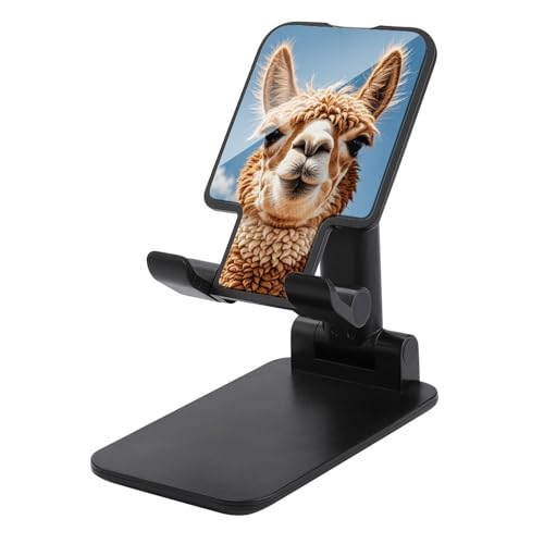 QSMGHKD Tragbare Handyhalterung, Alpaka-Lama-Druck, faltbarer Telefonständer für den Schreibtisch, winkelhöhenverstellbare Handyhalterung, Dock mit allen Handys, iPhone, iPad, Tablet 10,2 - 25,4 cm QSMGHKD Tragbare Handyhalterung, Alpaka-Lama-Druck, faltbarer Telefonständer für den Schreibtisch, winkelhöhenverstellbare Handyhalterung, Dock mit allen Handys, iPhone, iPad, Tablet 10,2 - 25,4 cm von QSMGHKD