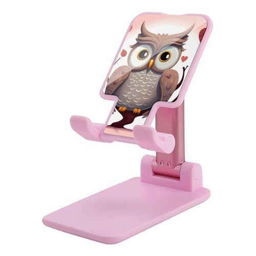 QSMGHKD Tragbare Handyhalterung, Eulenliebhaber, 1 Druck, faltbarer Handy-Ständer für Schreibtisch, winkelhöhenverstellbare Handyhalterung, Dock mit allen Handys, iPhone, iPad, Tablet 10,2 - 25,4 cm QSMGHKD Tragbare Handyhalterung, Eulenliebhaber, 1 Druck, faltbarer Handy-Ständer für Schreibtisch, winkelhöhenverstellbare Handyhalterung, Dock mit allen Handys, iPhone, iPad, Tablet 10,2 - 25,4 cm von QSMGHKD