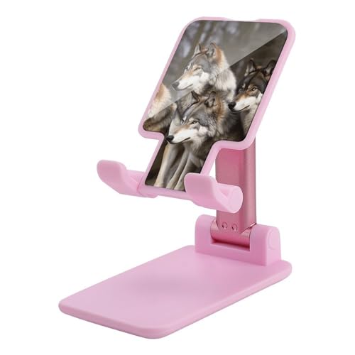 QSMGHKD Tragbare Handyhalterung, Wolfspack-Muster, faltbarer Telefonständer für den Schreibtisch, winkelhöhenverstellbare Handyhalterung, Dock mit allen Handys, iPhone, iPad, Tablet 10,2 - 25,4 cm QSMGHKD Tragbare Handyhalterung, Wolfspack-Muster, faltbarer Telefonständer für den Schreibtisch, winkelhöhenverstellbare Handyhalterung, Dock mit allen Handys, iPhone, iPad, Tablet 10,2 - 25,4 cm von QSMGHKD