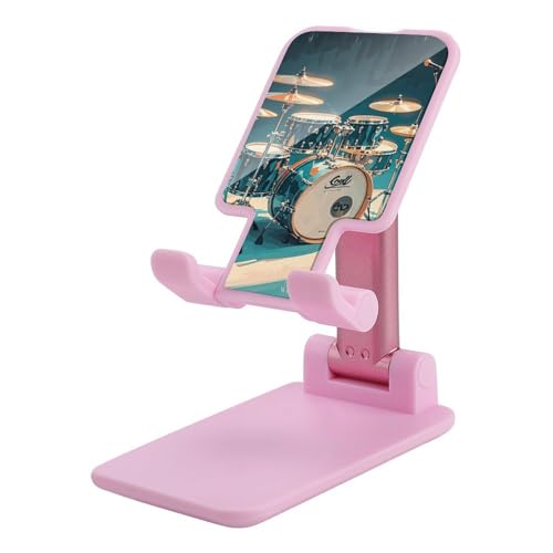 QSMGHKD Tragbare Handyhalterung, cooles Schlagzeug-Set, Druck, faltbarer Telefonständer für den Schreibtisch, winkelhöhenverstellbare Handyhalterung, Dock mit allen Handys, iPhone, iPad, Tablet 10,2 QSMGHKD Tragbare Handyhalterung, cooles Schlagzeug-Set, Druck, faltbarer Telefonständer für den Schreibtisch, winkelhöhenverstellbare Handyhalterung, Dock mit allen Handys, iPhone, iPad, Tablet 10,2 von QSMGHKD