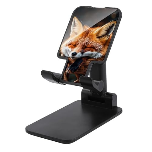 QSMGHKD Tragbare Handyhalterung, lustiger Fuchs, schlafender Druck, faltbarer Telefonständer für Schreibtisch, winkelhöhenverstellbare Handyhalterung, Dock für alle Handys, iPhone, iPad, Tablet 10,2 QSMGHKD Tragbare Handyhalterung, lustiger Fuchs, schlafender Druck, faltbarer Telefonständer für Schreibtisch, winkelhöhenverstellbare Handyhalterung, Dock für alle Handys, iPhone, iPad, Tablet 10,2 von QSMGHKD