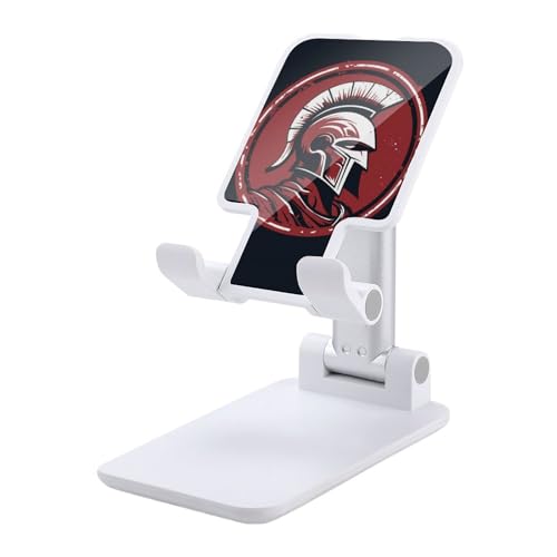 QSMGHKD Tragbare Handyhalterung, roter Spartaner-Helm-Druck, faltbarer Telefonständer für den Schreibtisch, winkelhöhenverstellbare Handyhalterung, Dock für alle Handys, iPhone, iPad, Tablet 10,2 QSMGHKD Tragbare Handyhalterung, roter Spartaner-Helm-Druck, faltbarer Telefonständer für den Schreibtisch, winkelhöhenverstellbare Handyhalterung, Dock für alle Handys, iPhone, iPad, Tablet 10,2 von QSMGHKD