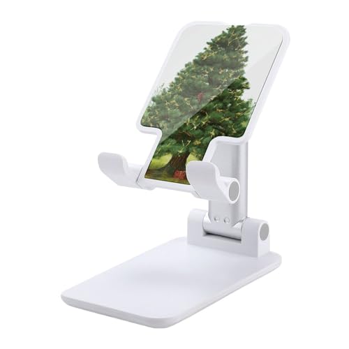 QSMGHKD Tragbarer Handyhalter, Garlad Pine Tree Print, faltbarer Telefonständer für den Schreibtisch, winkelhöhenverstellbare Handyhalterung, Dock für alle Handys, iPhone, iPad, Tablet 10,2 - 25,4 cm von QSMGHKD