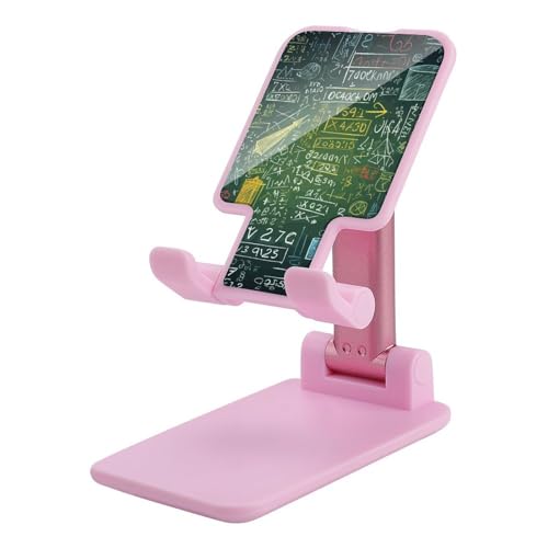 QSMGHKD Tragbarer Handyhalter, mathematischer Frage-Druck, faltbarer Telefonständer für den Schreibtisch, winkelhöhenverstellbare Handyhalterung, Dock mit allen Handys, iPhone, iPad, Tablet 10,2 von QSMGHKD
