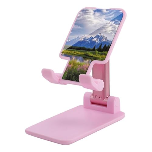 Tragbare Handyhalterung, Grand Teton National Park Druck, faltbarer Telefonständer für den Schreibtisch, winkelhöhenverstellbare Handyhalterung, Dock mit allen Handys, iPhone, iPad, Tablet 10,2 - 25,4 Tragbare Handyhalterung, Grand Teton National Park Druck, faltbarer Telefonständer für den Schreibtisch, winkelhöhenverstellbare Handyhalterung, Dock mit allen Handys, iPhone, iPad, Tablet 10,2 - 25,4 von QSMGHKD