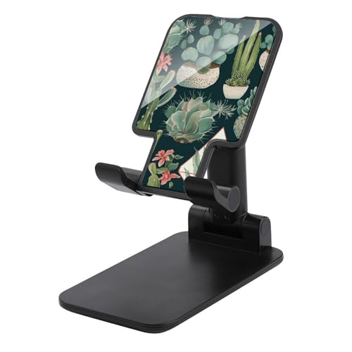 Tragbarer Handyhalter, Sukkulenten und grüner Druck, faltbarer Telefonständer für den Schreibtisch, winkelhöhenverstellbare Handyhalterung, Dock mit allen Handys, iPhone, iPad, Tablet 10,2 - 25,4 cm Tragbarer Handyhalter, Sukkulenten und grüner Druck, faltbarer Telefonständer für den Schreibtisch, winkelhöhenverstellbare Handyhalterung, Dock mit allen Handys, iPhone, iPad, Tablet 10,2 - 25,4 cm von QSMGHKD