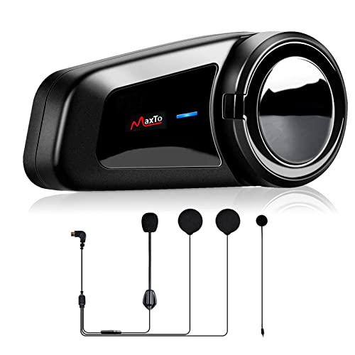 QSPORTPEAK M2 Motorrad Intercom, Helm Headset für bis zu 6 Motorräder mit 1000m Reichweite, DSP und CVS Geräuschunterdrückung Motorradhelm Kommunikationssystem/FM Radio/Voice Prompt/Wasserdicht QSPORTPEAK M2 Motorrad Intercom, Helm Headset für bis zu 6 Motorräder mit 1000m Reichweite, DSP und CVS Geräuschunterdrückung Motorradhelm Kommunikationssystem/FM Radio/Voice Prompt/Wasserdicht von QSPORTPEAK