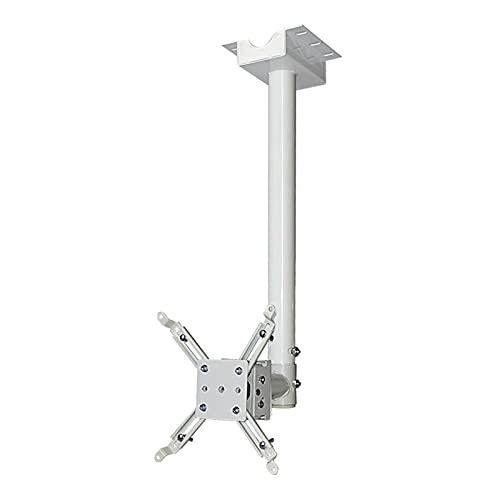 Projektor Ständer Projektorhalterung Projector Mount Wall Projector Deckenhalterung oder Wandhalterung Halterung 118 Zoll Verlängerungspol 22LB Lastkapazität Ständer für Projektor ( Color : White ) von QTBH