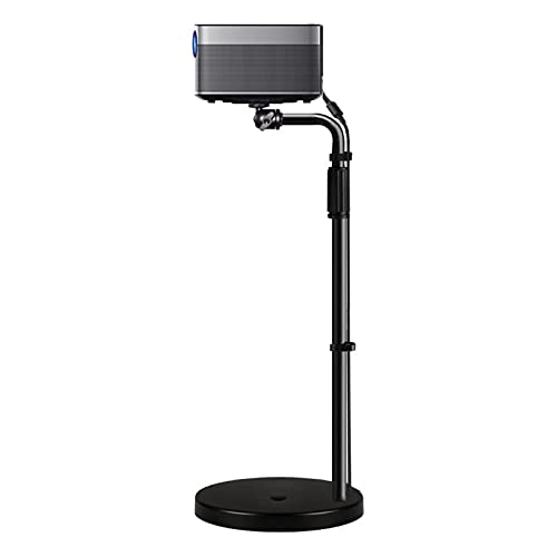 QTBH Projektor Ständer Projektorhalterung Projector Mount-Stand-Projektor-Mount-Adapter mit Höhe ausziehbarer Länge 33 bis 55 Zoll einstellbar 360 ° Winkel drehbar Ständer für Projektor von QTBH