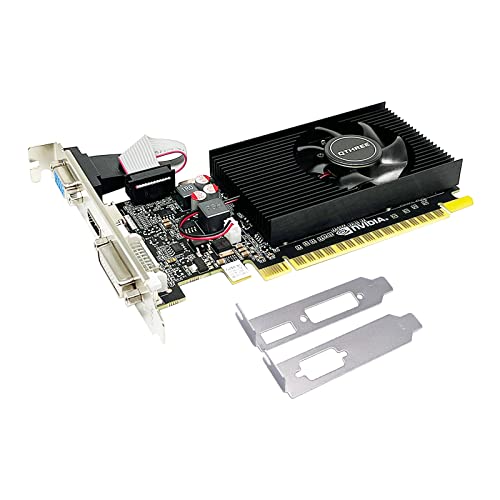 QTHREE GeForce 210 Grafikkarte, 1024 MB, DDR3, 64 Bits, HDMI, DVI, VGA, DirectX 10, OpenGL 3.3, PCI Express x16, Low Profile von QTHREE