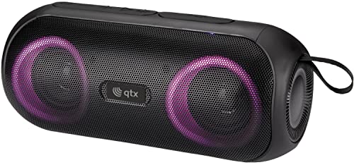 QTX PartyPod: Bluetooth-Party-Lautsprecher mit LED-Licht-Show, 16 W Leistung und spritzwassergeschützt von QTX