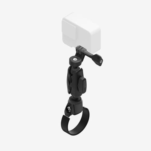 QUAD LOCK Action-Kamera Kit mit Überrollkäfig-Schlauchschelle und Doppel-Gelenkarm (Klein), kompatibel mit GoPro, Action-Kamera und kompatiblen Leuchten von QUAD LOCK